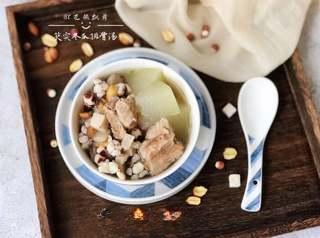 Winter Melon and Pork Rib Soup step 7: Serve the soup while hot and enjoy the clear, nourishing broth.