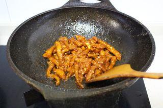Sweet and Sour Pork Strips step 13: Toss quickly until every piece is evenly coated with the sweet and sour glaze.