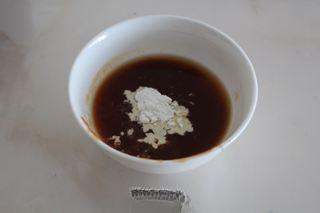 Sweet and Sour Pork Strips step 5: Add cornstarch to the sauce mixture and stir until smooth. Set aside.