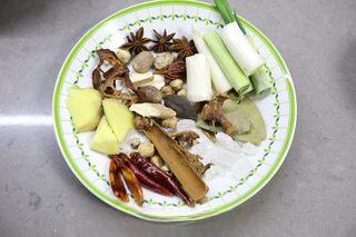 Braised Beef Shank step 2: Prepare the aromatics and spices. For a large whole beef shank, use a generous a