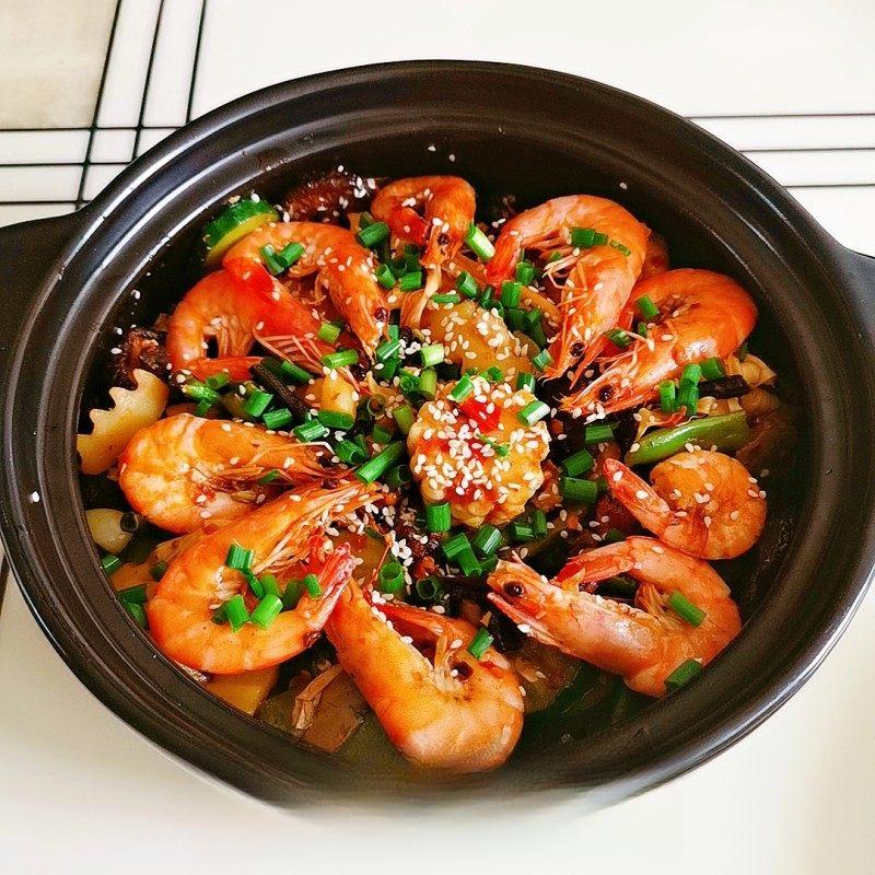 Spicy Mala Stir-Fry with Pork, Shrimp and Mixed Vegetables recipe photo
