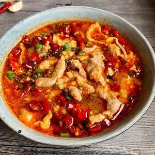Spicy Pork Loin Hot Pot step 12: Enjoy the tender, silky pork slices.