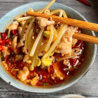 Spicy Pork Loin Hot Pot step 13: Serve hot for the best spicy, aromatic flavor.
