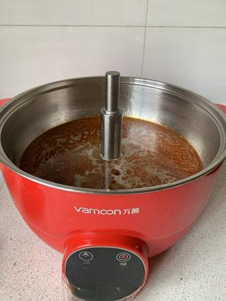 Spicy Pork Loin Hot Pot step 5: Add water and season lightly with salt.