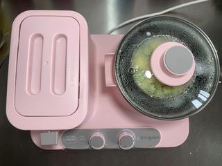 Steamed Egg Custard with Okra step 10: Place the bowl into the steamer and steam for about 15 minutes.