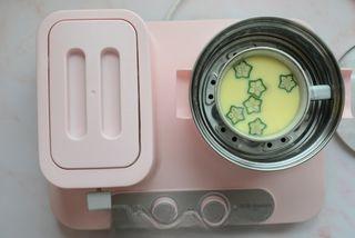 Steamed Egg Custard with Okra step 11: Remove the custard once it is fully set but still silky.