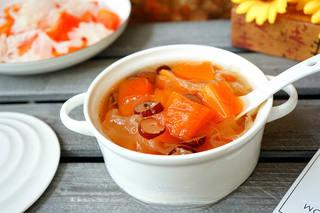 Papaya and Snow Fungus Sweet Soup step 9: Cook until all ingredients are soft and the soup reaches your preferred consiste