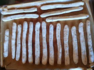 Cumin Fried Dough Sticks step 9: Heat frying oil to about 180°C (350°F). Carefully add the dough strips and immed