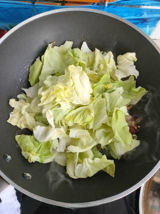 Stir-Fried Cabbage with Pork step 8: Season with salt to taste.