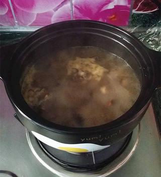 Quick Hot and Sour Mushroom Egg Soup step 4: Bring the mixture to a boil over high heat.