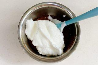 Chocolate Chiffon Cake step 13: Place the cake in a water bath and bake on the middle rack at 150°C (300°F) for