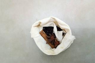 Red-Braised Pork Belly step 2: Cut the pork belly into large 5–6 cm cubes. Tie each piece with kitchen twine if