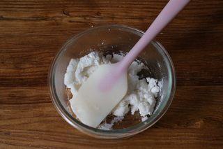 Snow Skin Mooncakes step 3: Mix thoroughly with a spatula until the dough is smooth enough to handle.