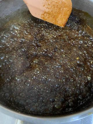 Pear Herbal Syrup step 12: Continue cooking until the syrup reaches a thick, spoon-coating consistency with