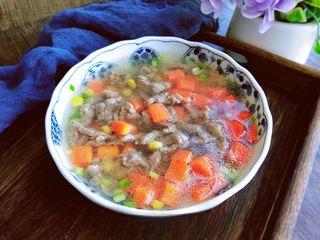 Beef, Radish and Corn Soup step 8: Serve hot and enjoy.