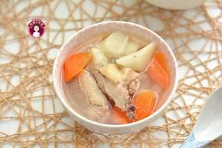 Chicken Soup with Chinese Yam and Carrot step 8: Serve hot and enjoy the rich, naturally sweet chicken soup.