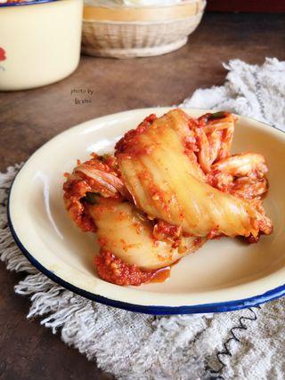 Fruit Kimchi with Napa Cabbage step 21: After fermentation, the kimchi will develop a rich aroma and complex flavor.