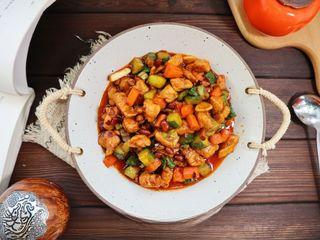 Kung Pao Chicken step 11: Serve hot with steamed rice.