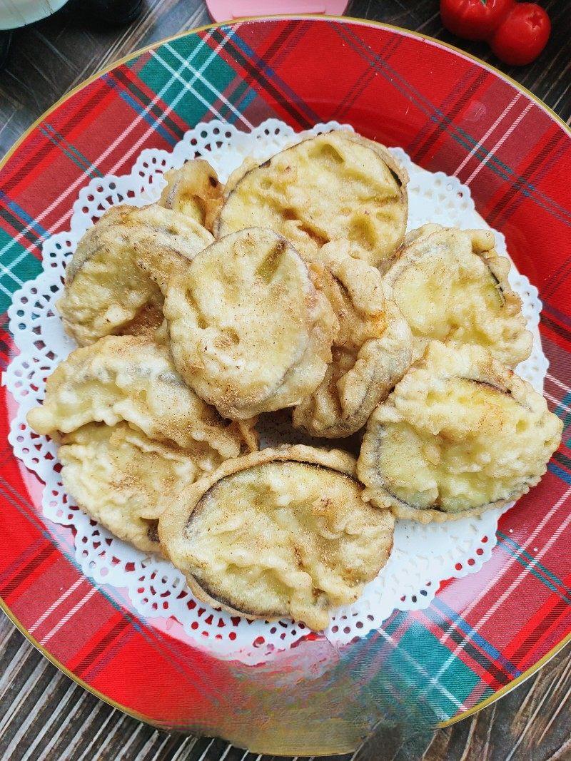 Crispy Fried Stuffed Eggplant recipe photo