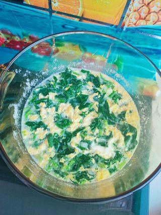 Chinese Yam, Spinach and Egg Soup step 11: Cook briefly until all ingredients are fully combined and the soup is fragrant.