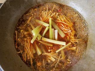 Spicy and Numbing Fish Hotpot step 13: Remove once they reach the desired texture.