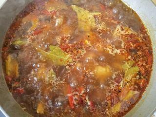 Mala Braised Pork Ribs with Potatoes and Onions step 13: Bring to a boil over high heat.