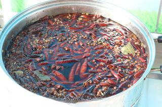 Spicy Braised Duck Necks step 9: Reduce to low heat and simmer for about 2 hours to develop the braising liquid. 